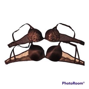 NWOT Maidenform Love the Lift Plunging Push Up Bra Bundle
